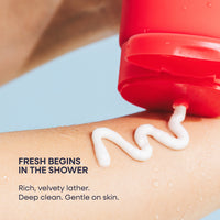Red Duradry Deep Clean Body Wash bottle — product photo