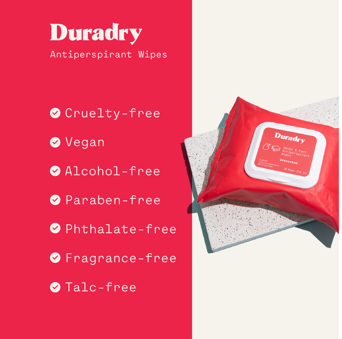 Duradry Antiperspirant Wipes