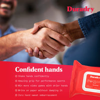 Duradry Antiperspirant Wipes for Hands & Feet